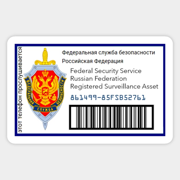 Russian Federation FSB Asset Tag Sticker by Starbase79